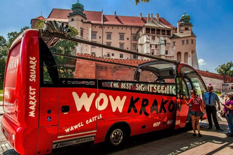 The Sightseeing bus in Krakow